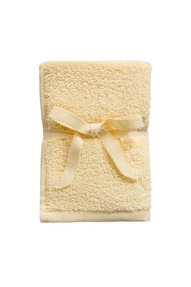 PACK OF COTTON HAND TOWELS (PACK OF 3) – Világossárga a ZARA-tól