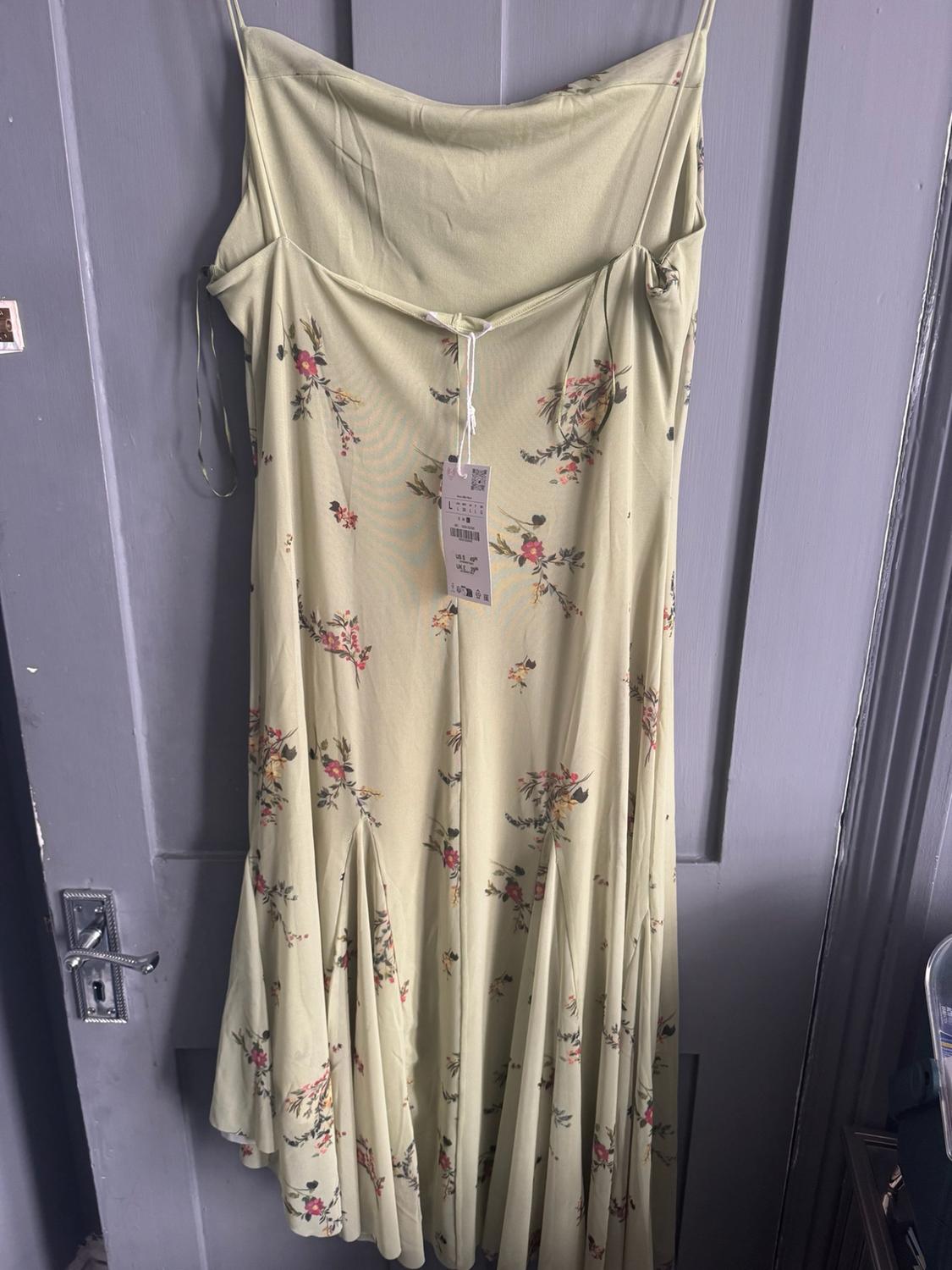 PRINTED TULLE MIDI DRESS - Image 2