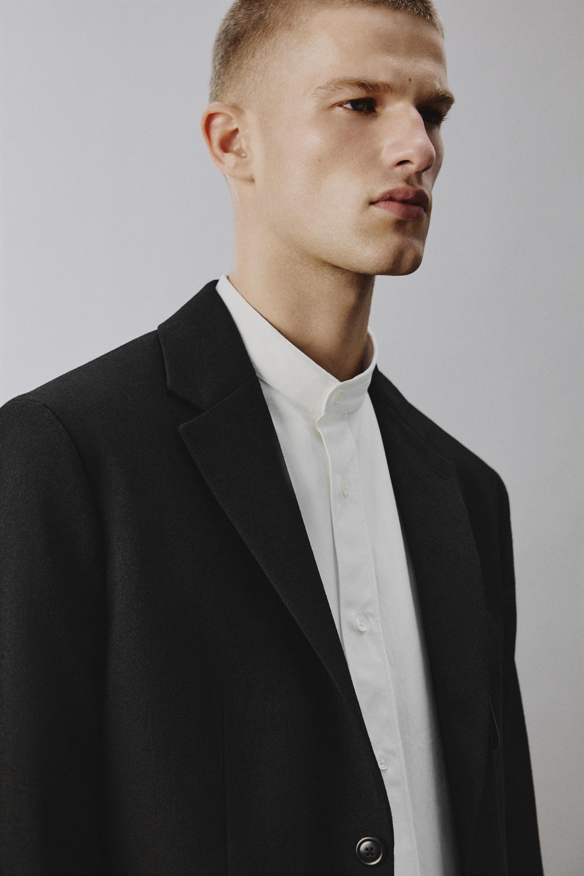 100% WOOL SUIT BLAZER