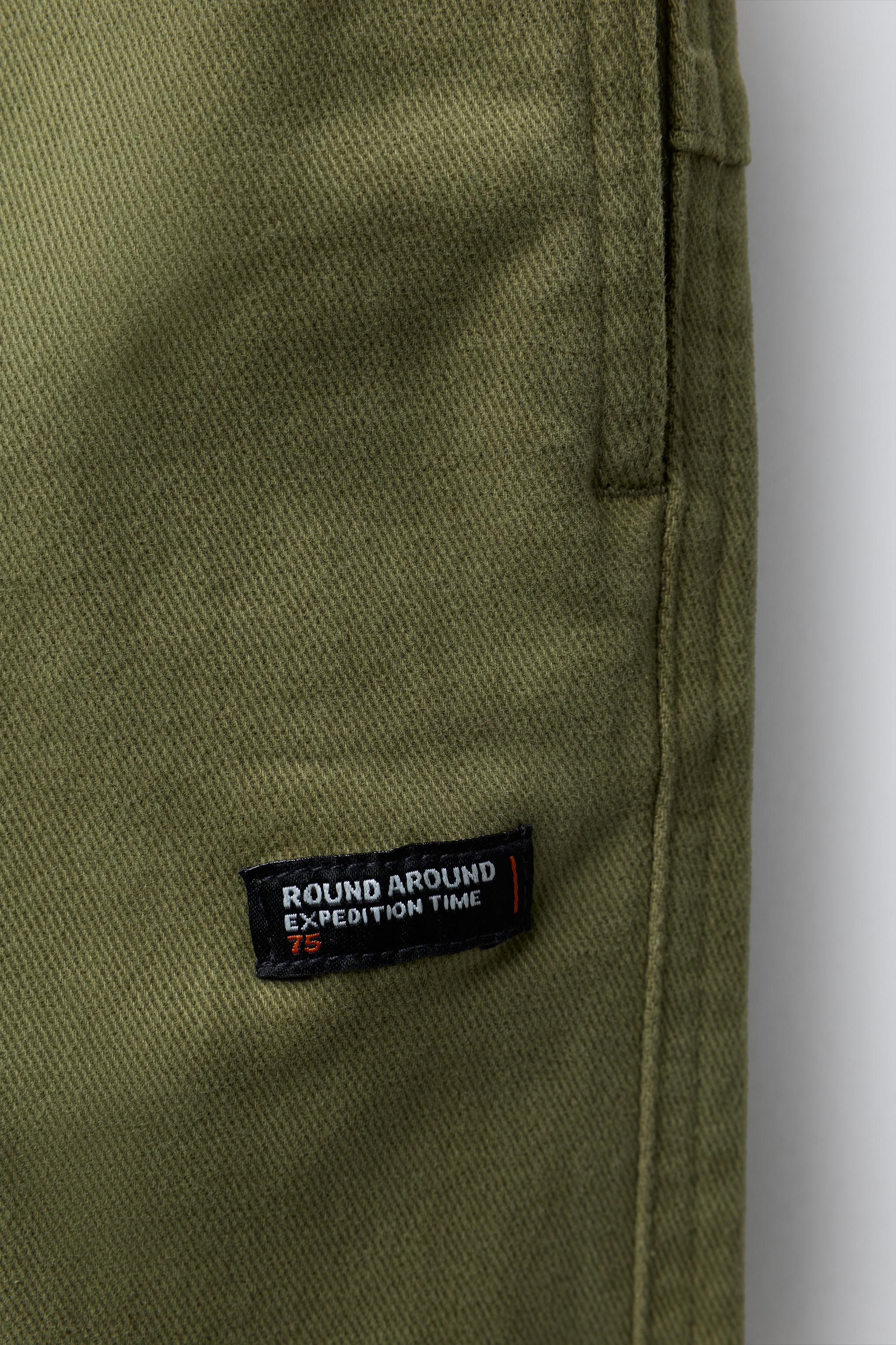 STRAIGHT LEG PANTS WITH LABEL