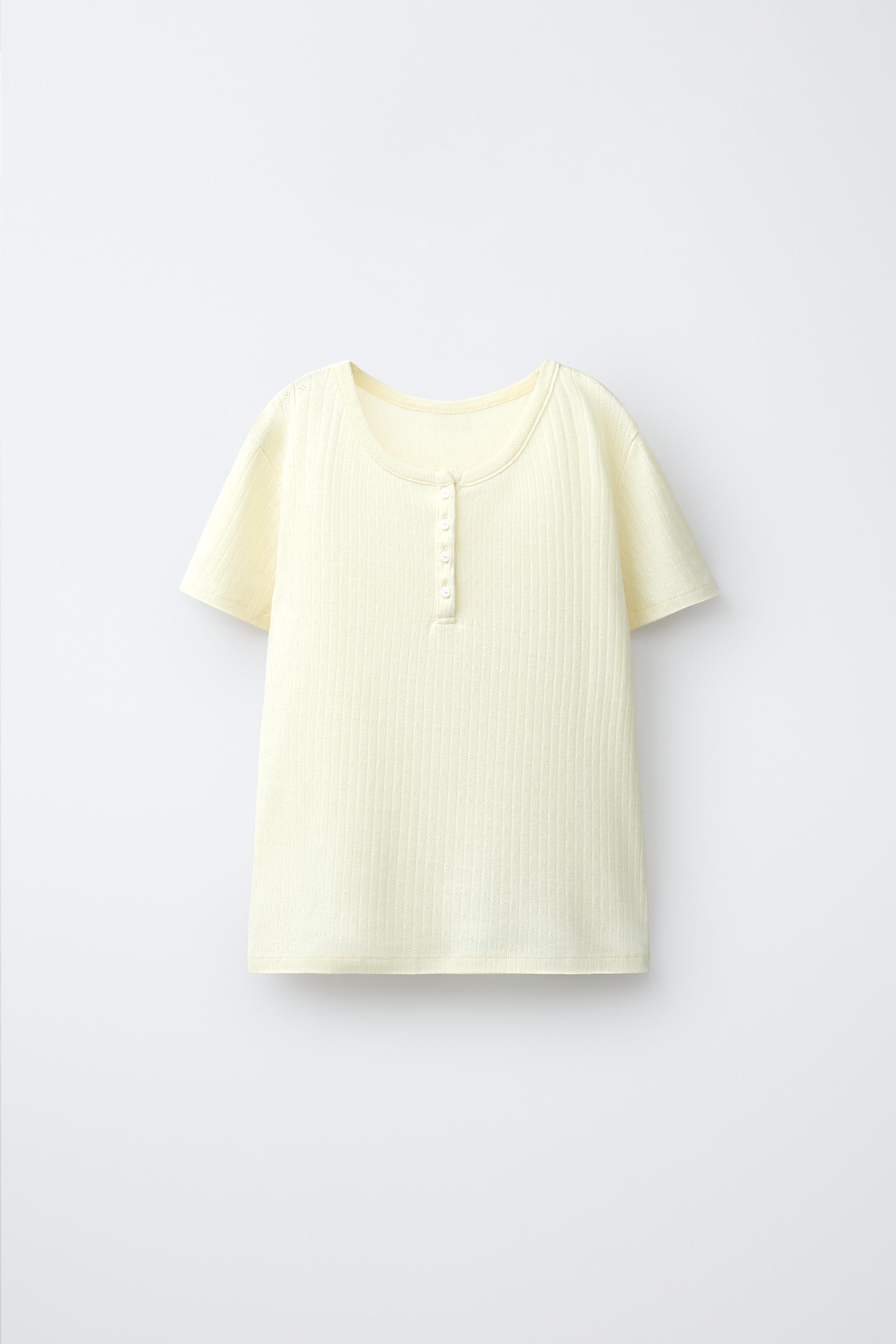 6-14歳/無地＆ドットパジャマ - イエロー | ZARA Japan / 日本