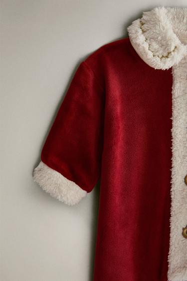 DÉGUISEMENT BÉBÉ GRENOUILLÈRE PÈRE NOËL NOËL - Rouge de Zara - Image 1