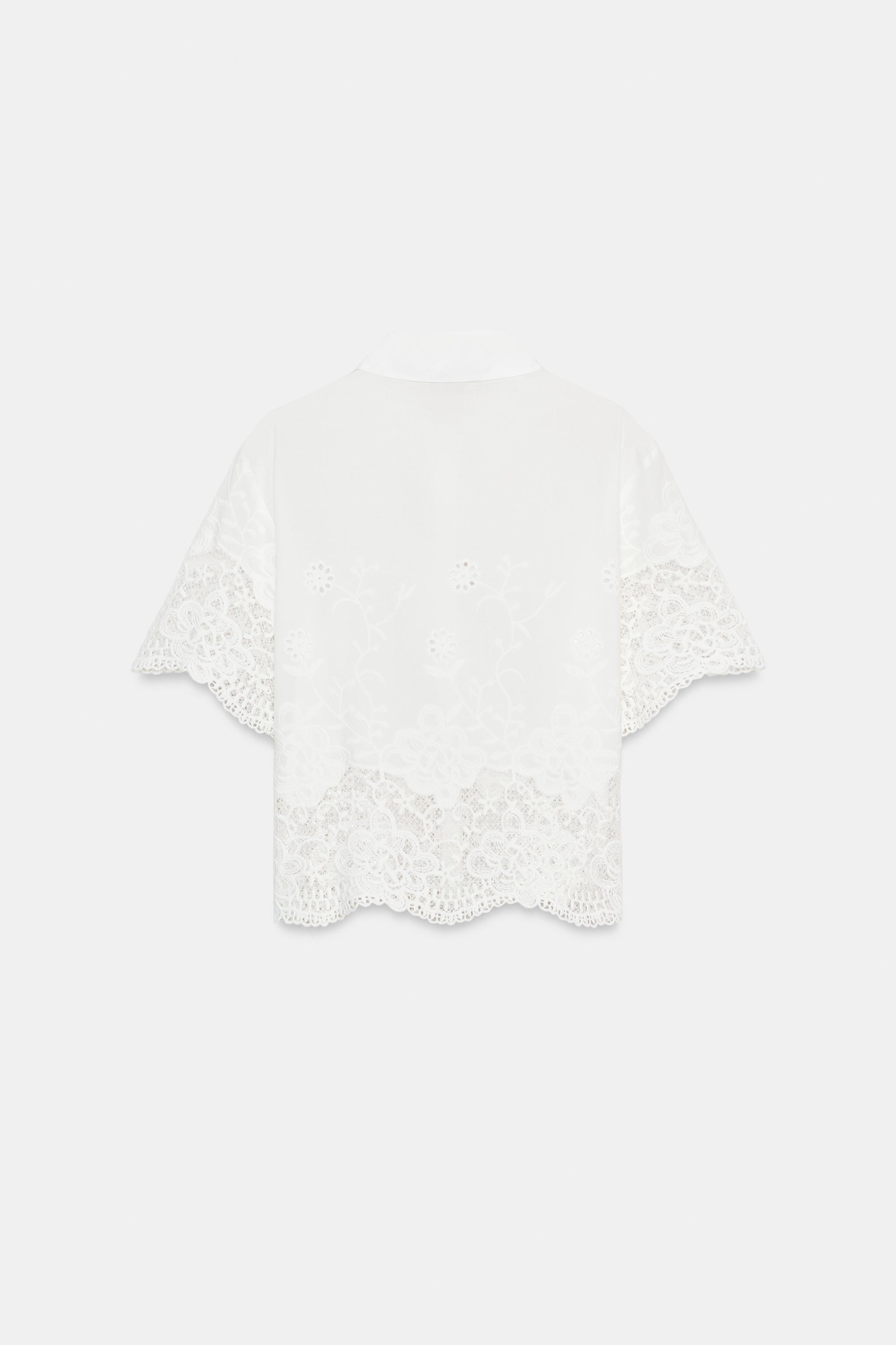 CHEMISE BRODÉE PERFORÉE