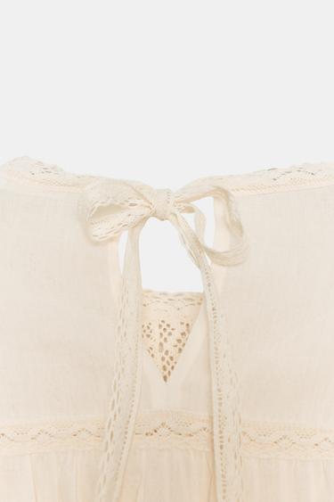 ZW COLLECTION EMBROIDERED SHIRT - Mid-ecru by Zara - Image 6