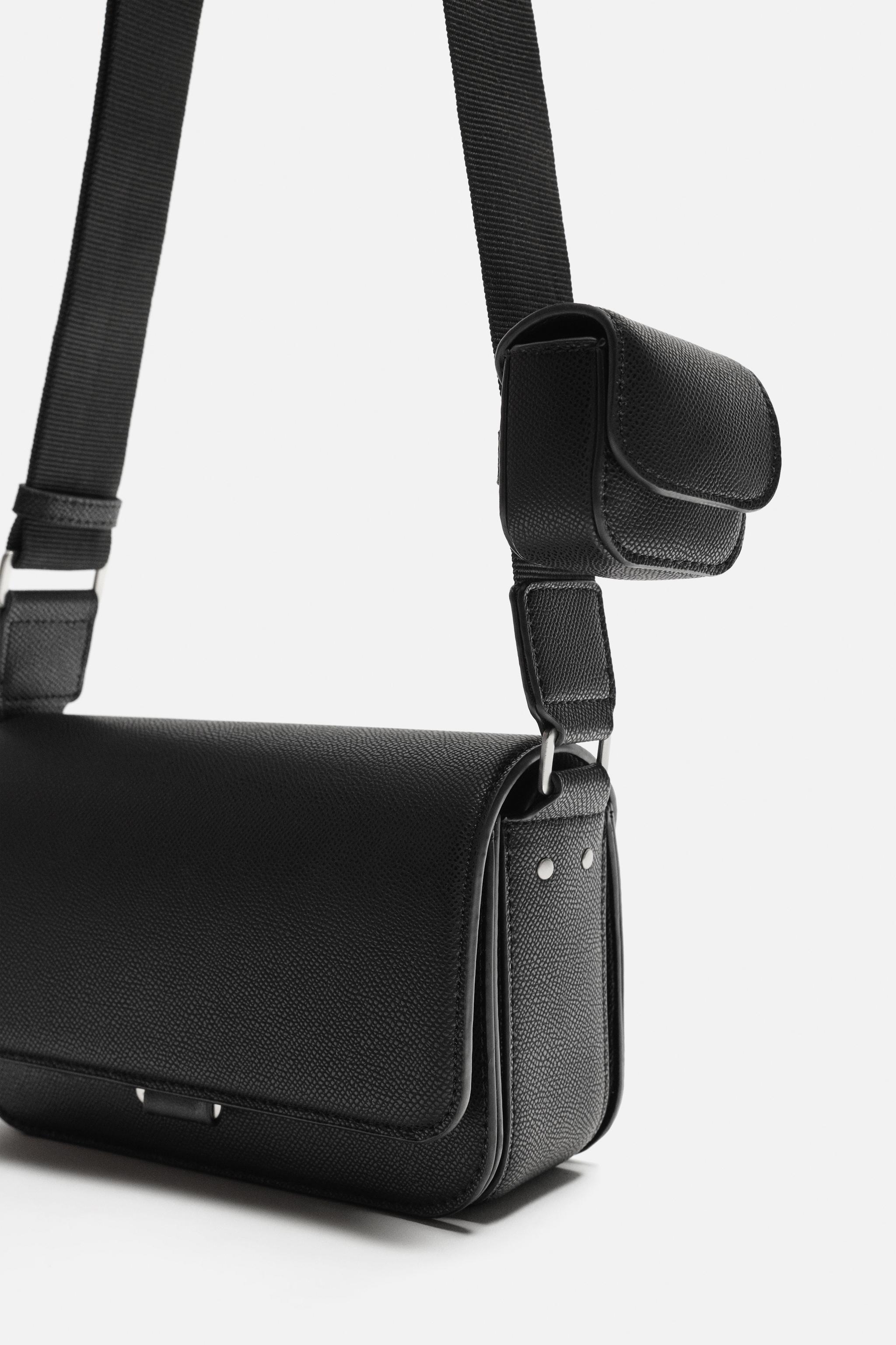 TEXTURED CROSSBODY BAG - Black | ZARA United States
