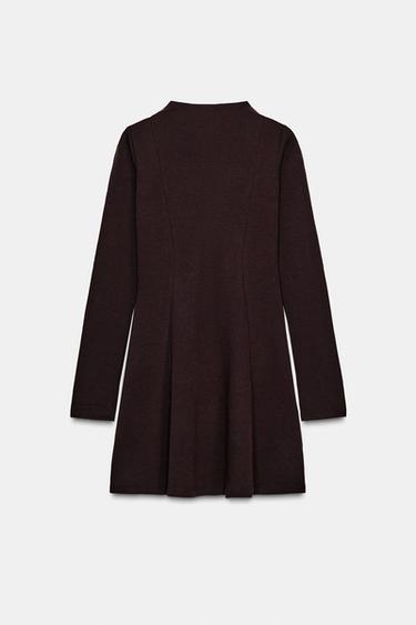 ROBE COURTE SKATER - Marron de Zara - Image 4