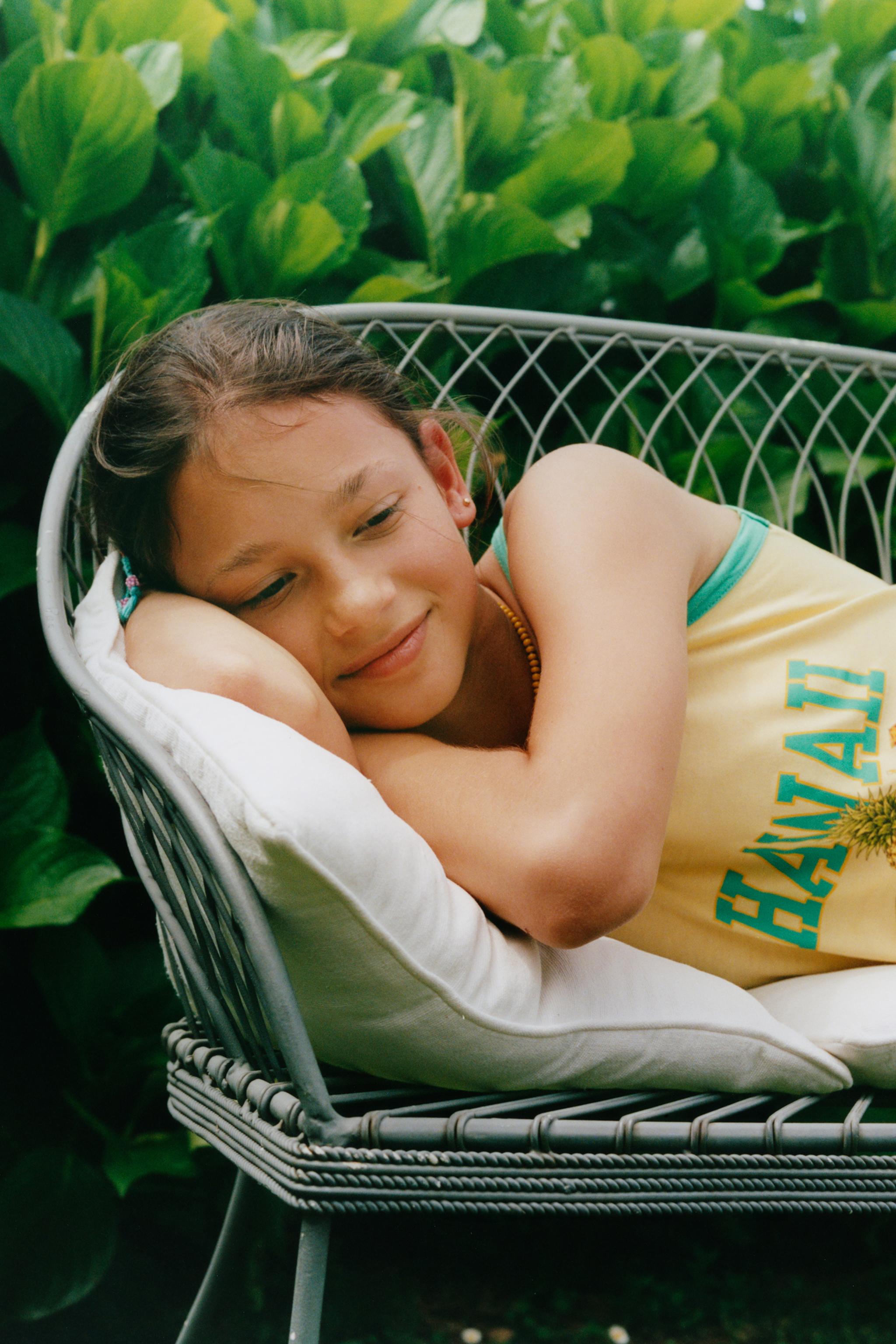 AGES 6-14 / HAWAIIAN STRIPED PYJAMAS — Yellow