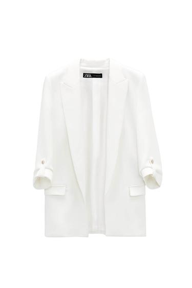 BLAZER WITH ROLLED-UP SLEEVES