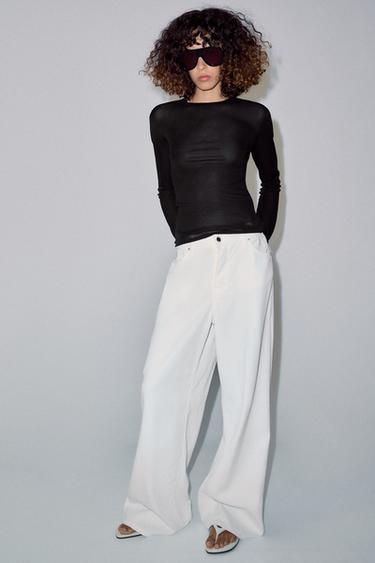 CUERPO MANGA LARGA - Negro de Zara