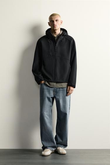 CAZADORA TÉCNICA COMBINADO POLAR - Negro de Zara