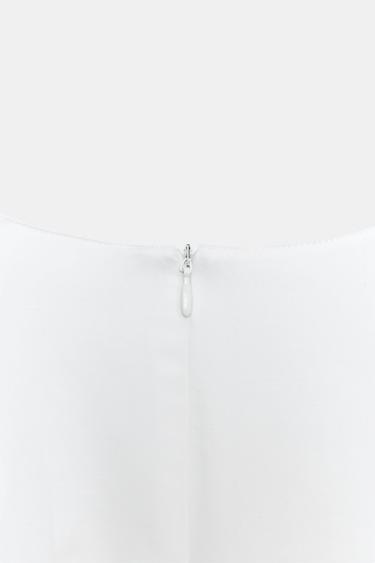 ROBE MI-LONGUE AVEC LIN ZW COLLECTION - Blanc de Zara - Image 8