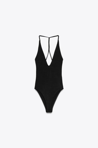 HALTER BODYSUIT - Қара Zara компаниясынан