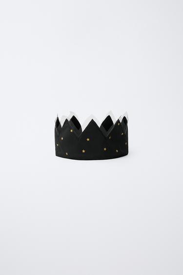 Zara STAR TULLE CROWN - Black