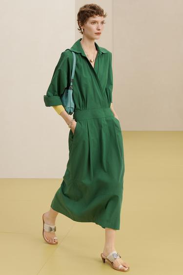 SHRT DRSS 16 - Vert de Zara - Image 1