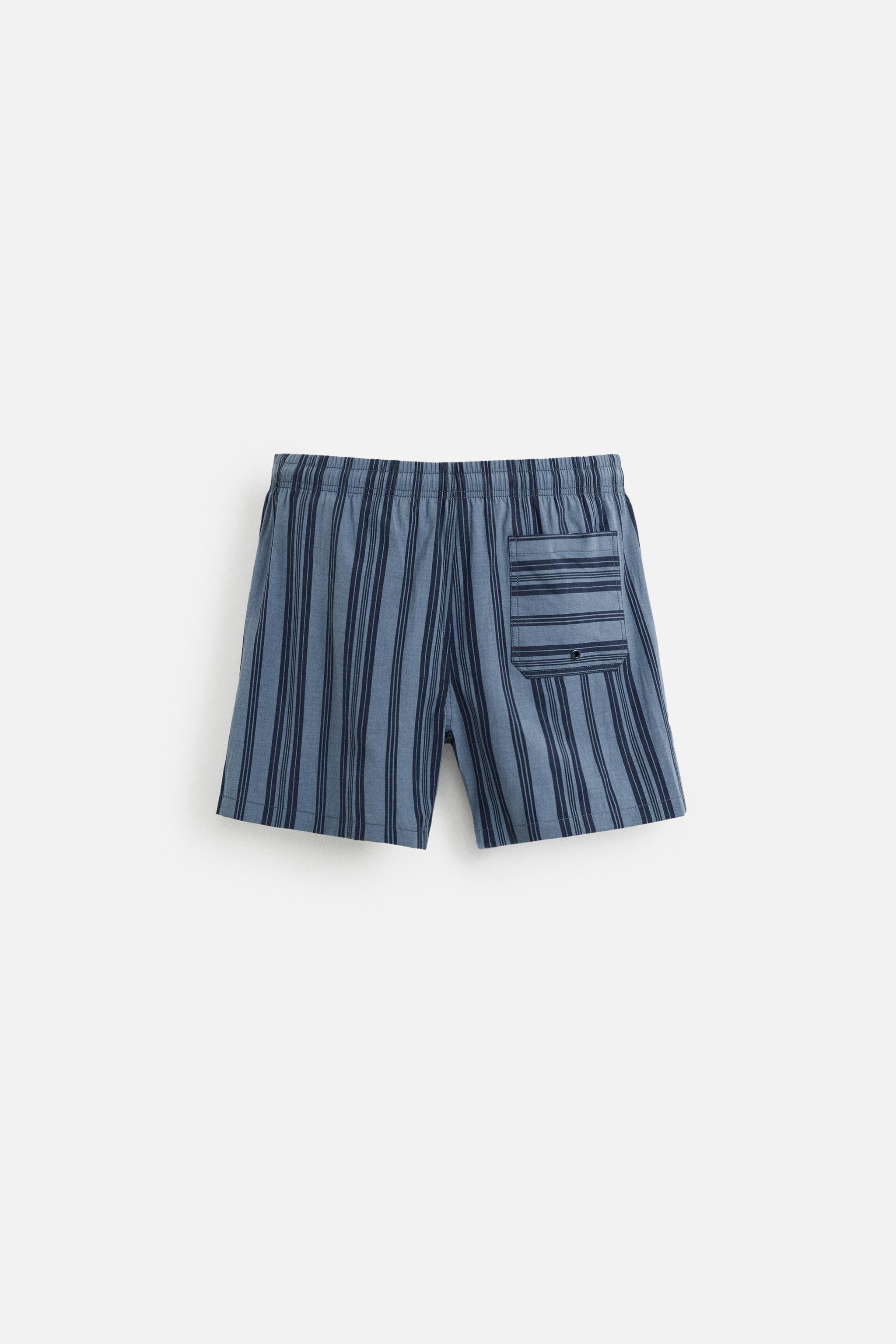 MAILLOT DE BAIN MI-LONG RAYURES