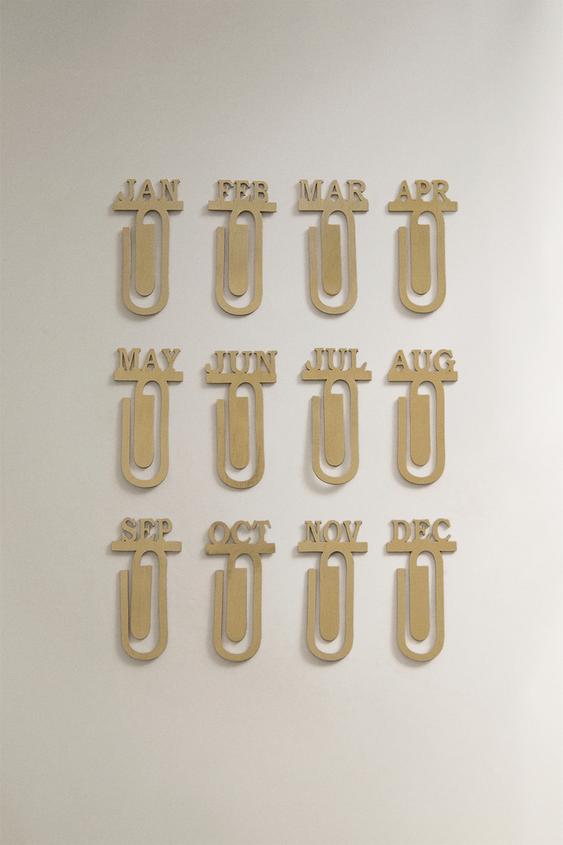 LOT DE 12 PINCES MOIS - Or de Zara - Image 0