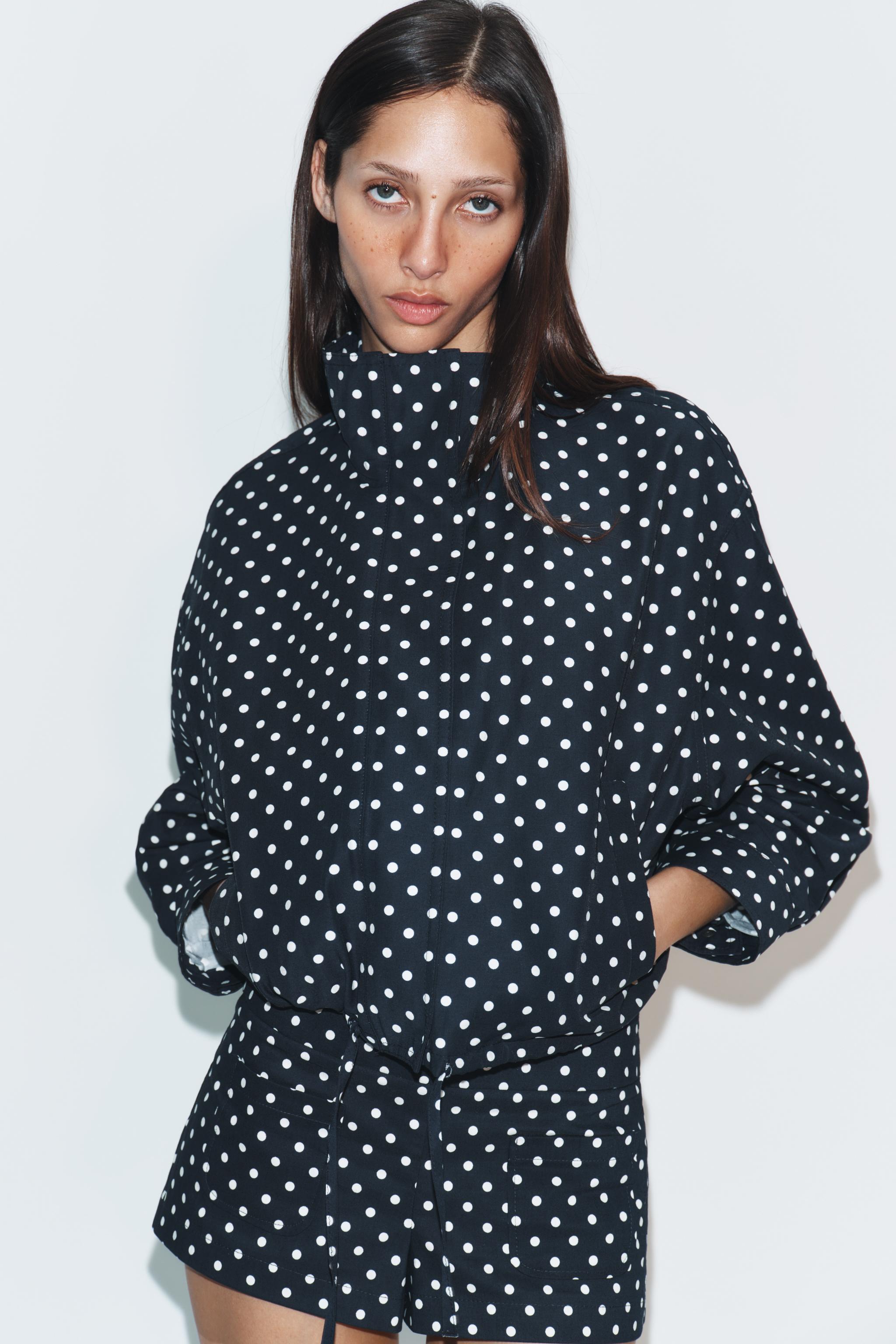POLKA DOT PUFFER JACKET