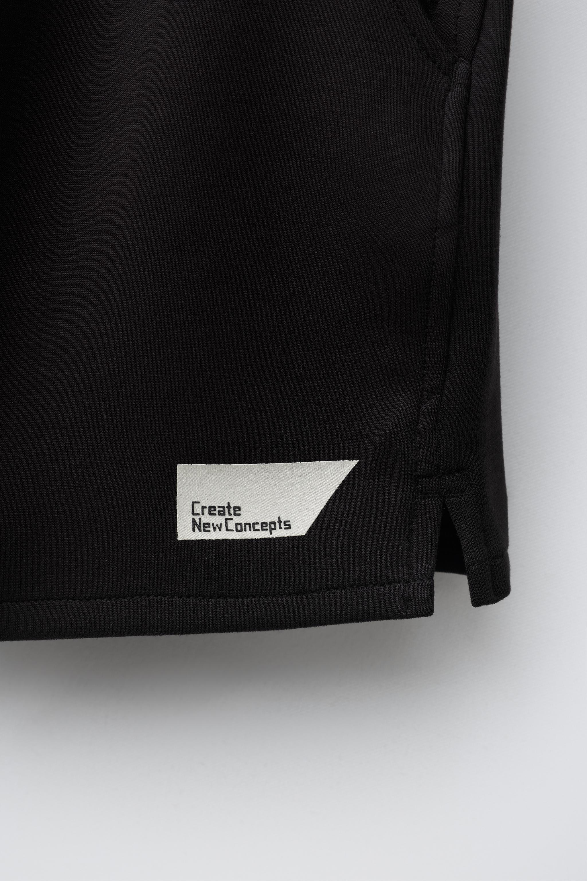 INTERLOCK LABEL SHORTS - Black | ZARA United States