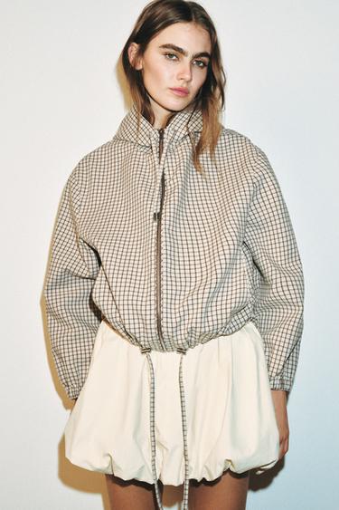 GERUITE JAS MET CAPUCHON - Gebroken wit van Zara