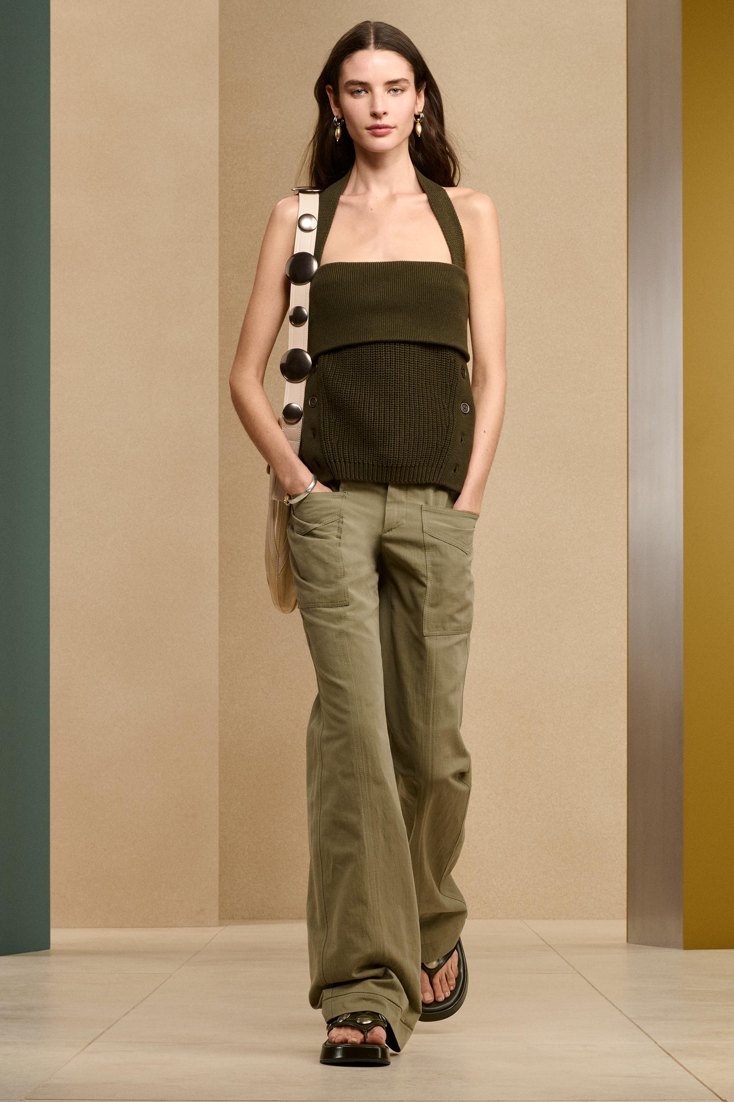 FLR PNT 14 - Khaki | ZARA United States FLR PNT 14 - Khaki | ZARA United States