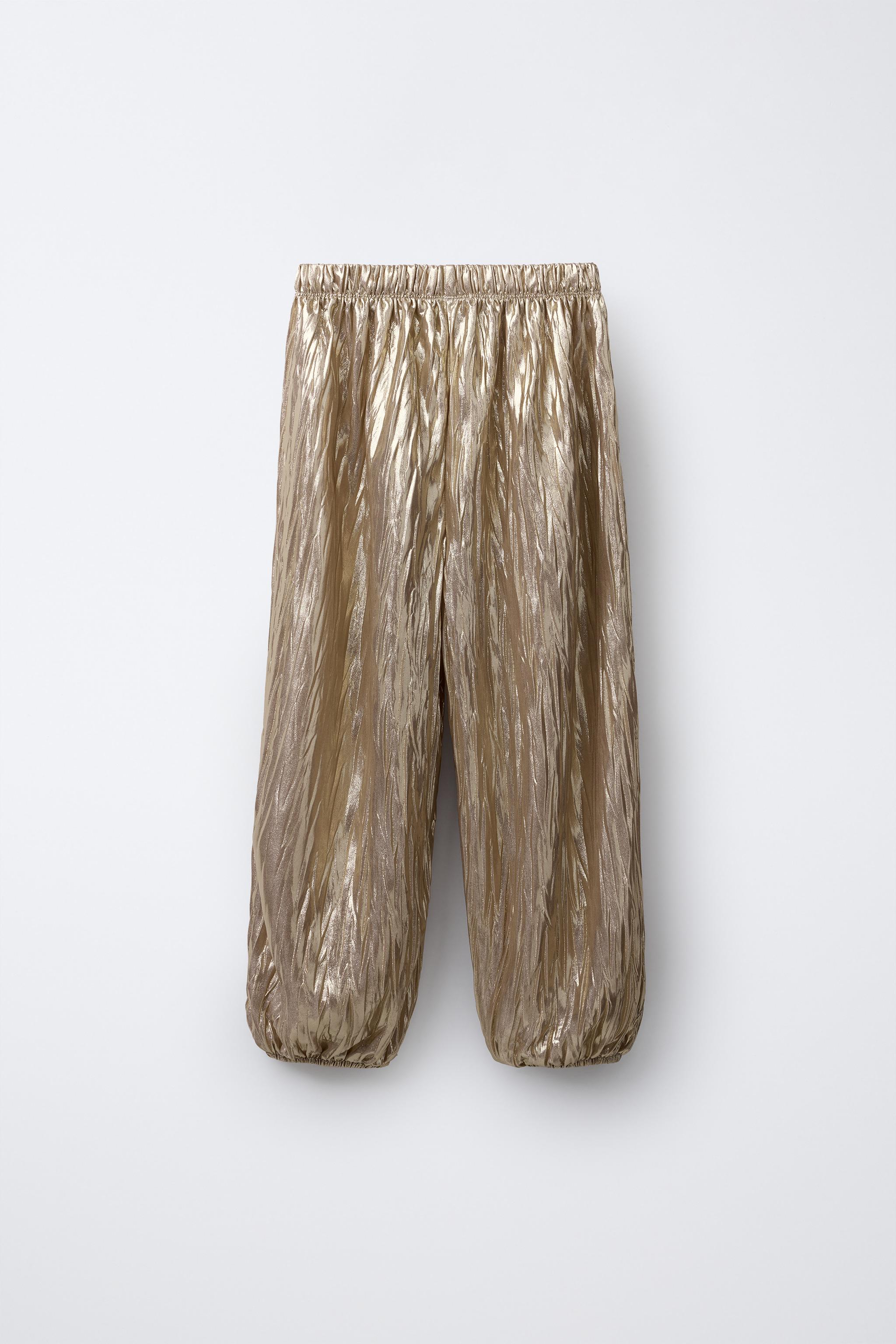 PANTALON BOUFFANT MÉTALLISÉ