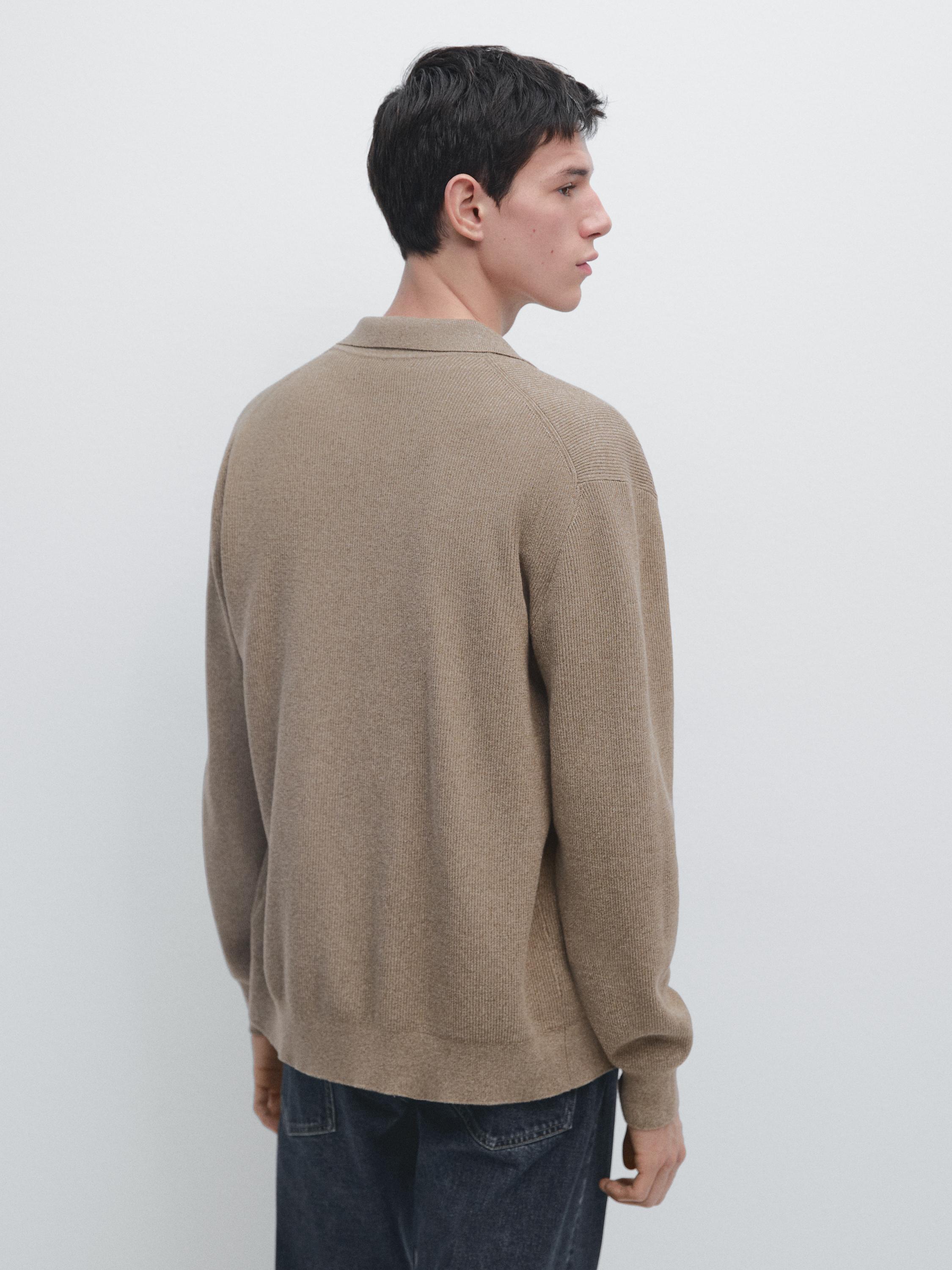 Cotton knit cardigan