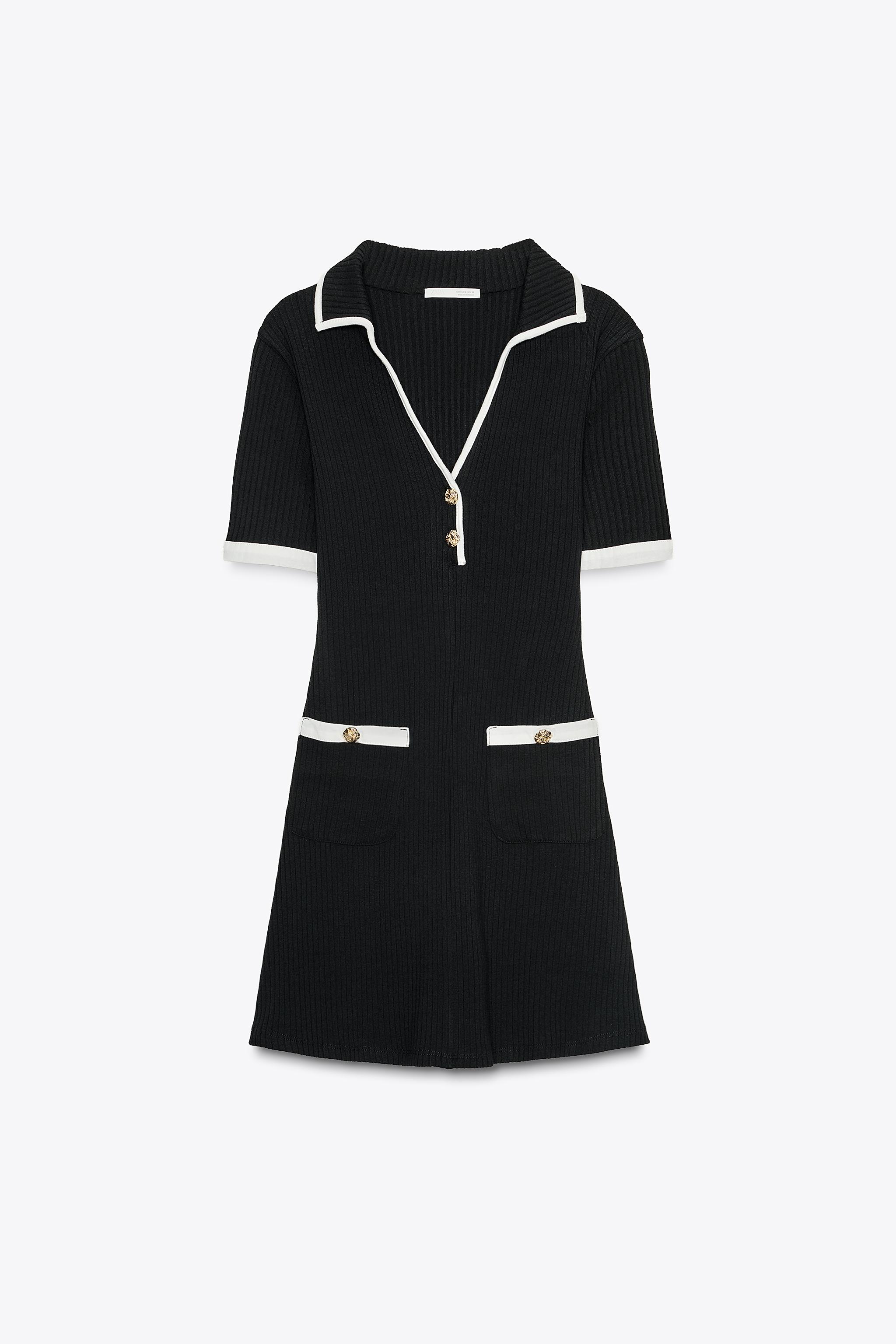 ZARA⭐︎フォーマル ZARA NEW SS24 ZW SHORT DRESS WITH CUTWORK EMBROIDERY BELTED