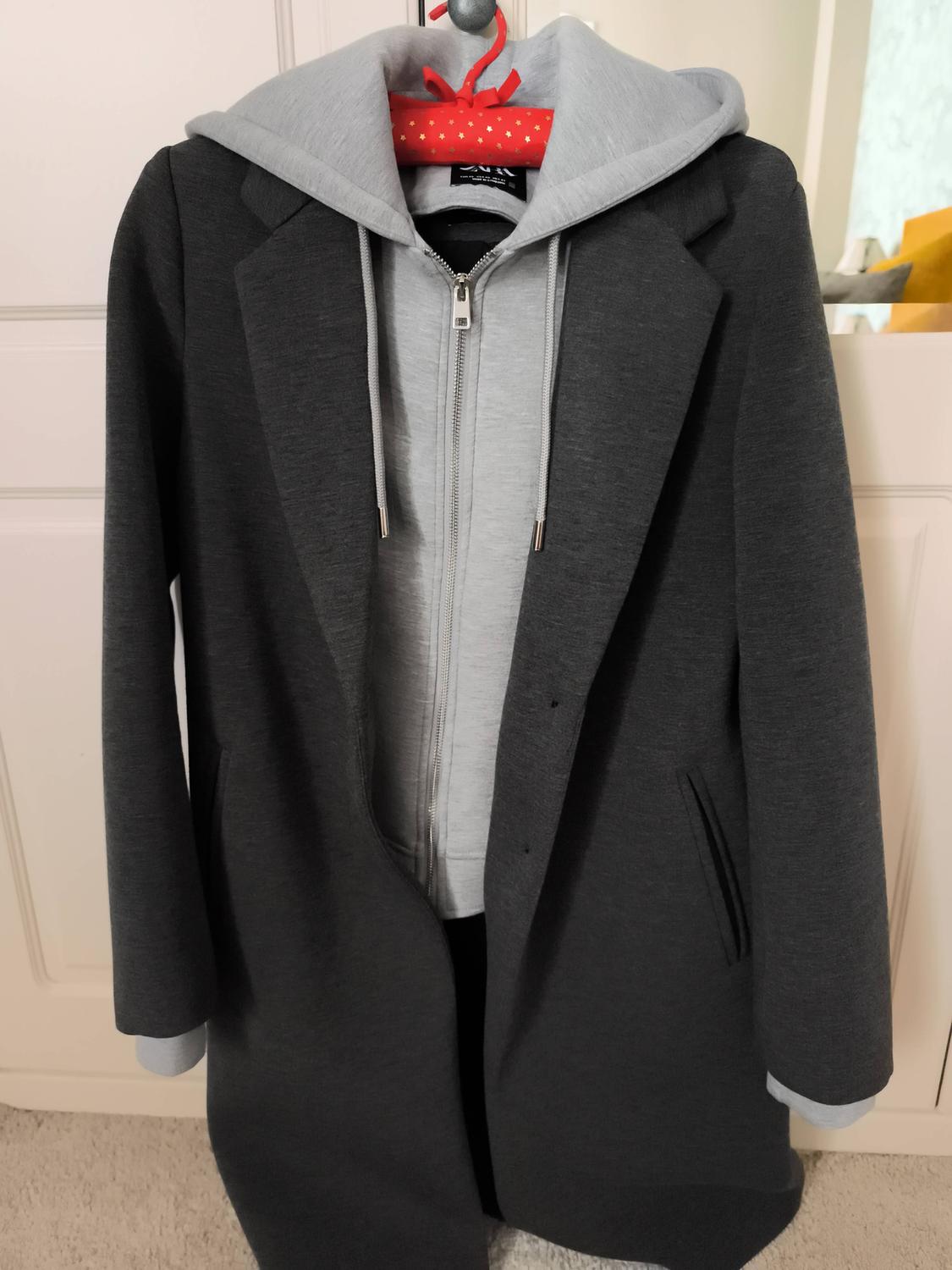 CONTRAST HOODED COAT - Image 3