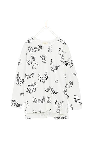 LONG PRINTED T-SHIRT