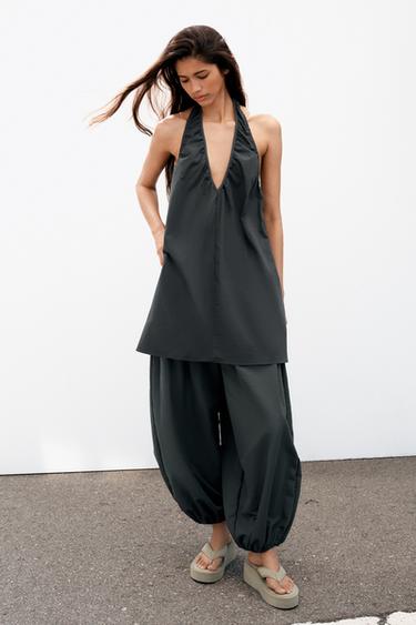 Zara PLATFORMSANDAALID - Khakiroheline