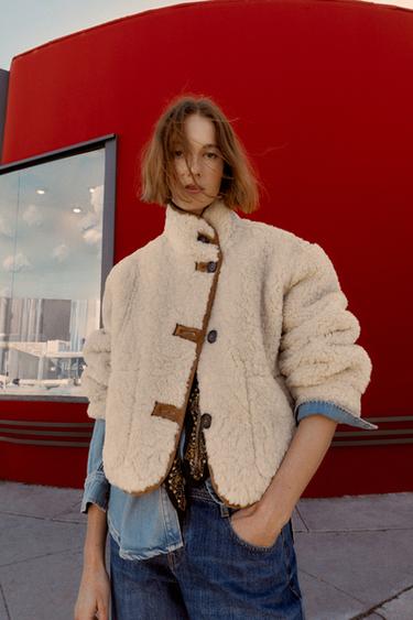 VESTE RÉVERSIBLE DOUBLE FACE - Marron clair de Zara - Image 6