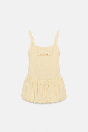 MINI BUBBLE TEXTURED DRESS - Vanilla by Zara