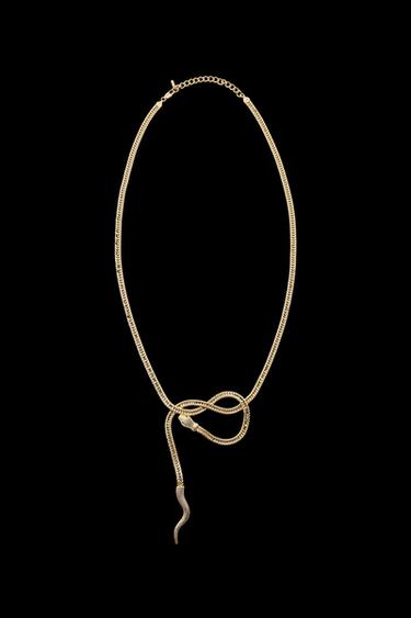 CINTURÓN METÁLICO SERPIENTE - Dorado de Zara - Imagen 0