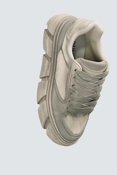 CHUNKY SOLE TRAINERS - Grey by Zara - Image 3
