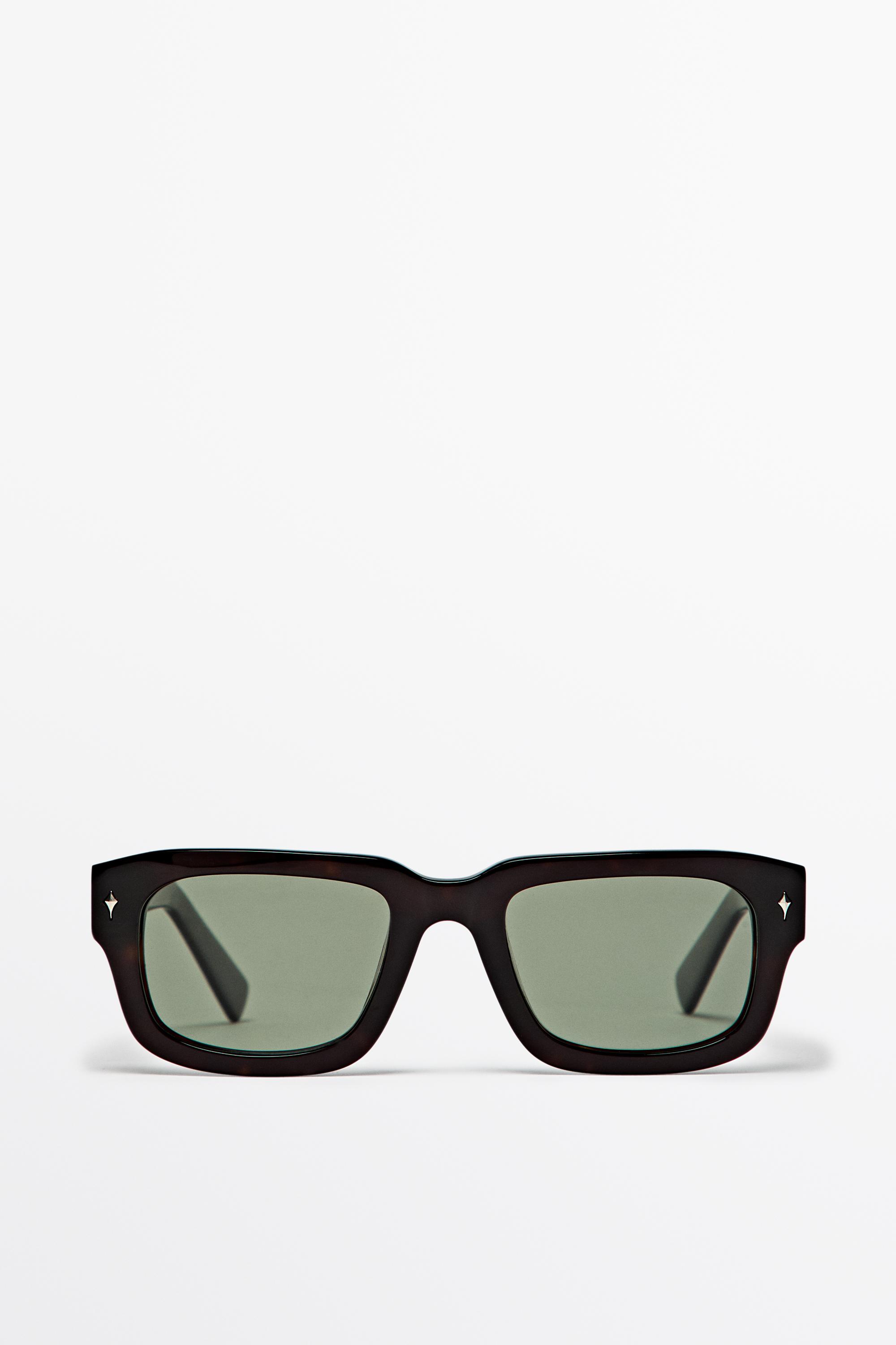 Rectangular sunglasses — Brown