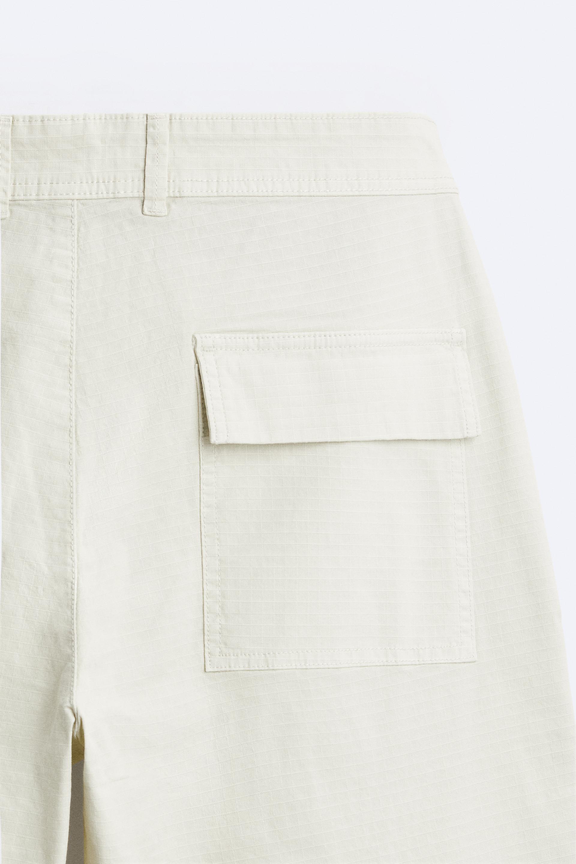 Zara textured ripstop trousers｜TikTok Search