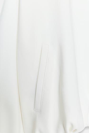 VESTE BOMBER COL MONTANT - Blanc cassé de Zara - Image 9