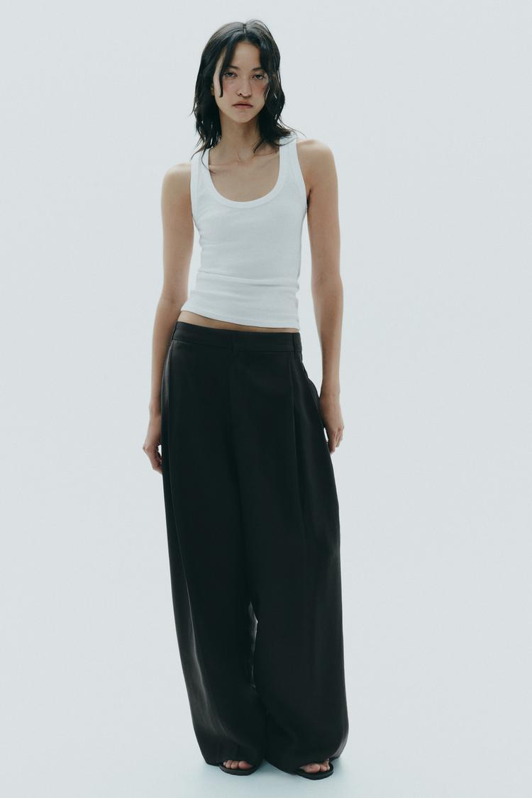 DOUBLE PLEAT FLAP PANTS