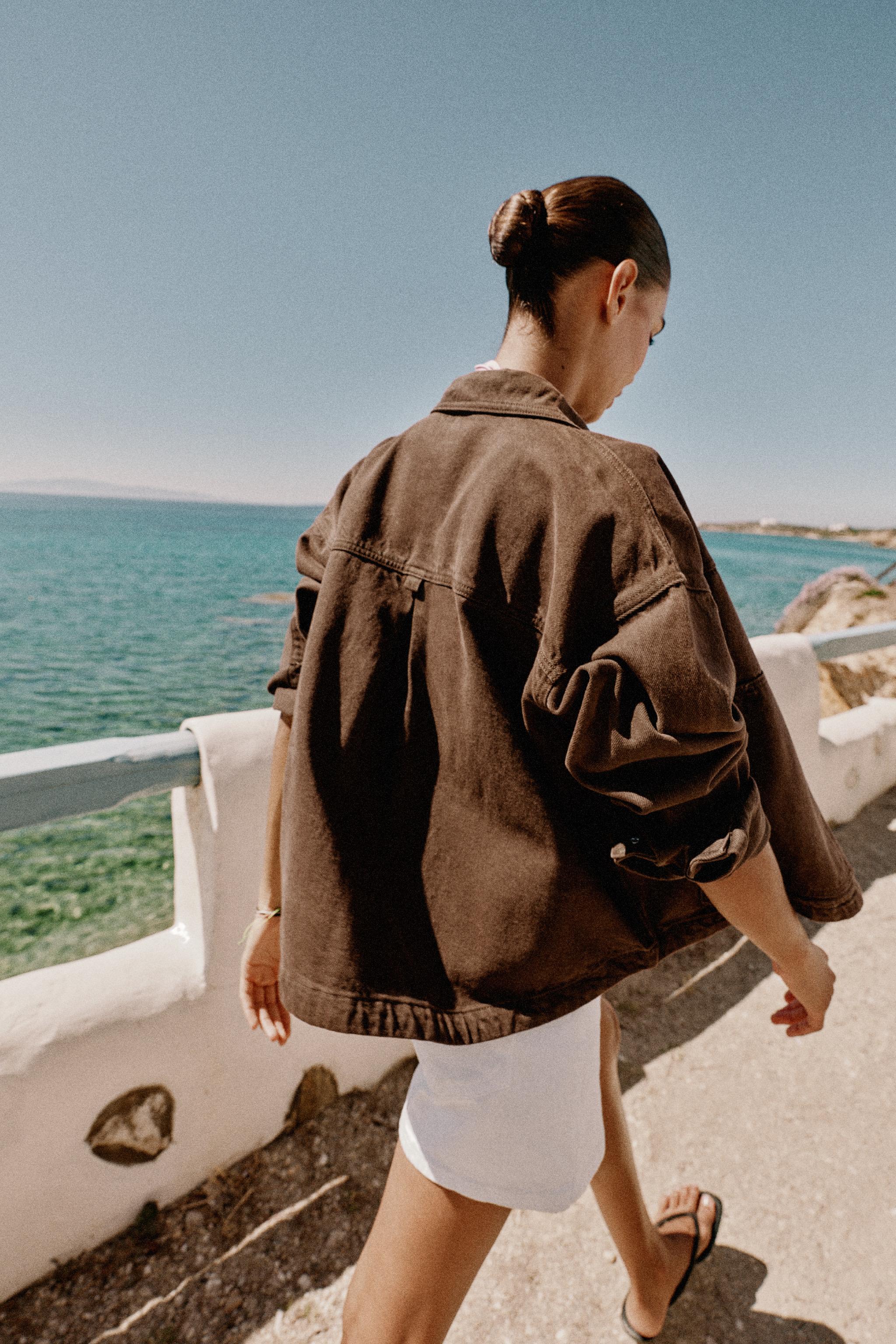 Z1975 DENIM JACKET - Brown | ZARA United States