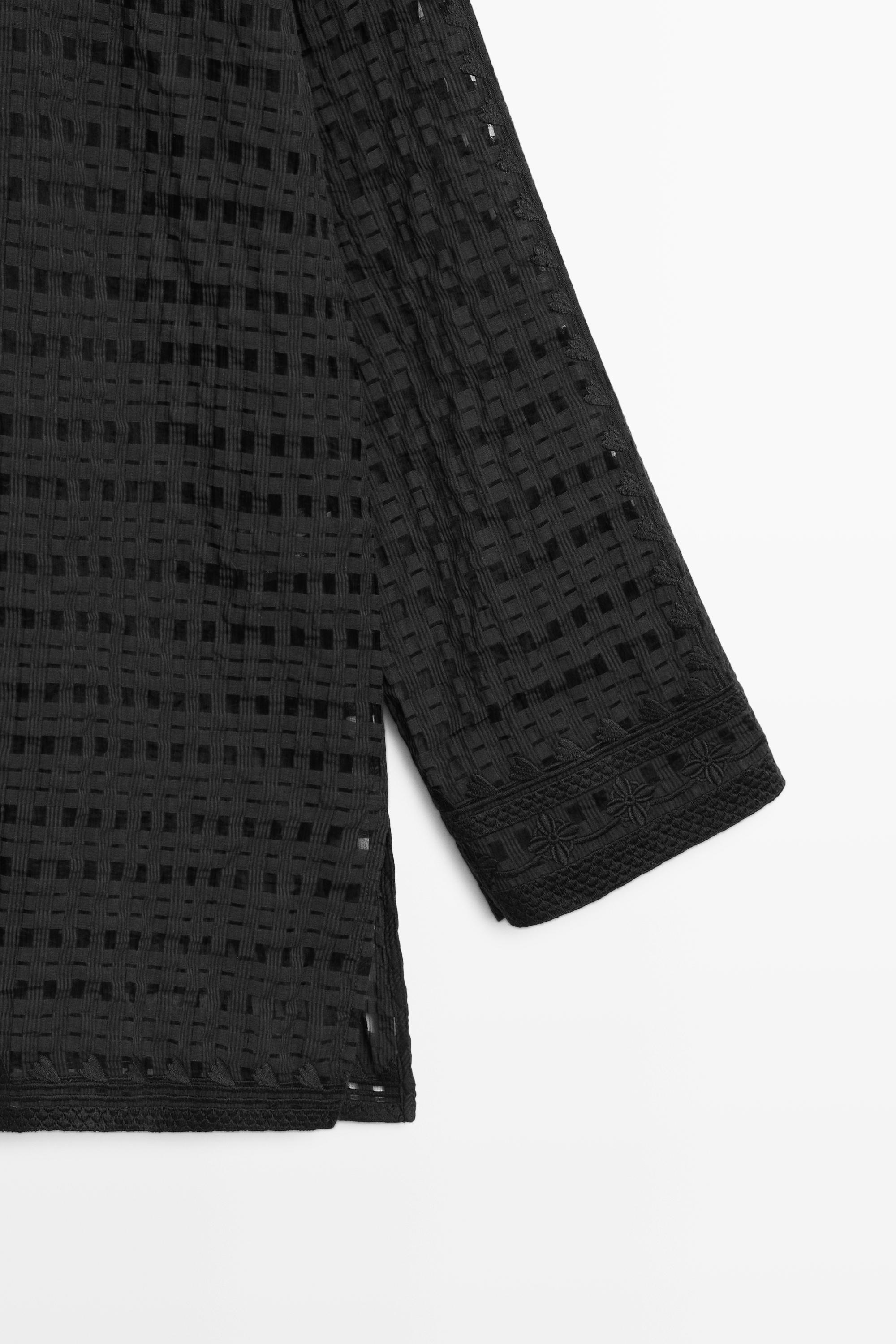 Chemisier fluide à broderies