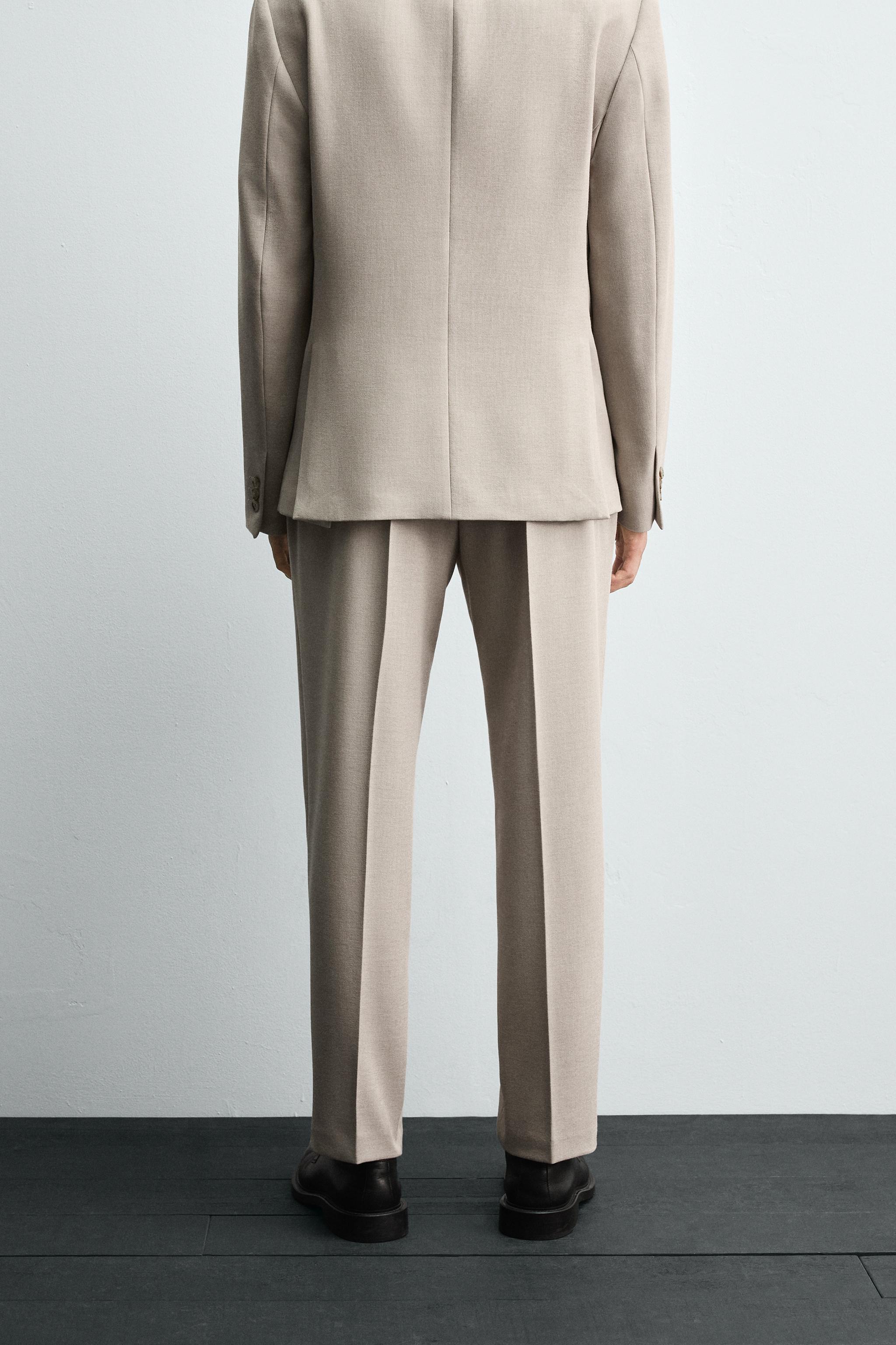 ZARA ベージュ スーツ　スリムフィット コンフォートスーツブレザー - ストーン | ZARA Japan / 日本