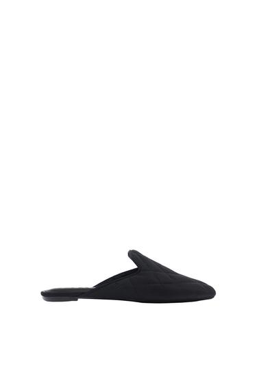 QUILTED FLAT MULES