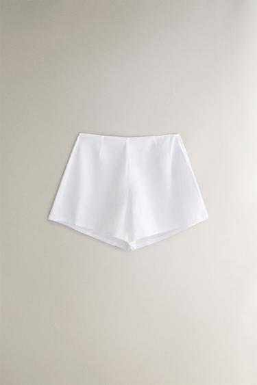 ELASTISCHE PULLOVER-SHORTS - Weiß von Zara - Bild 0
