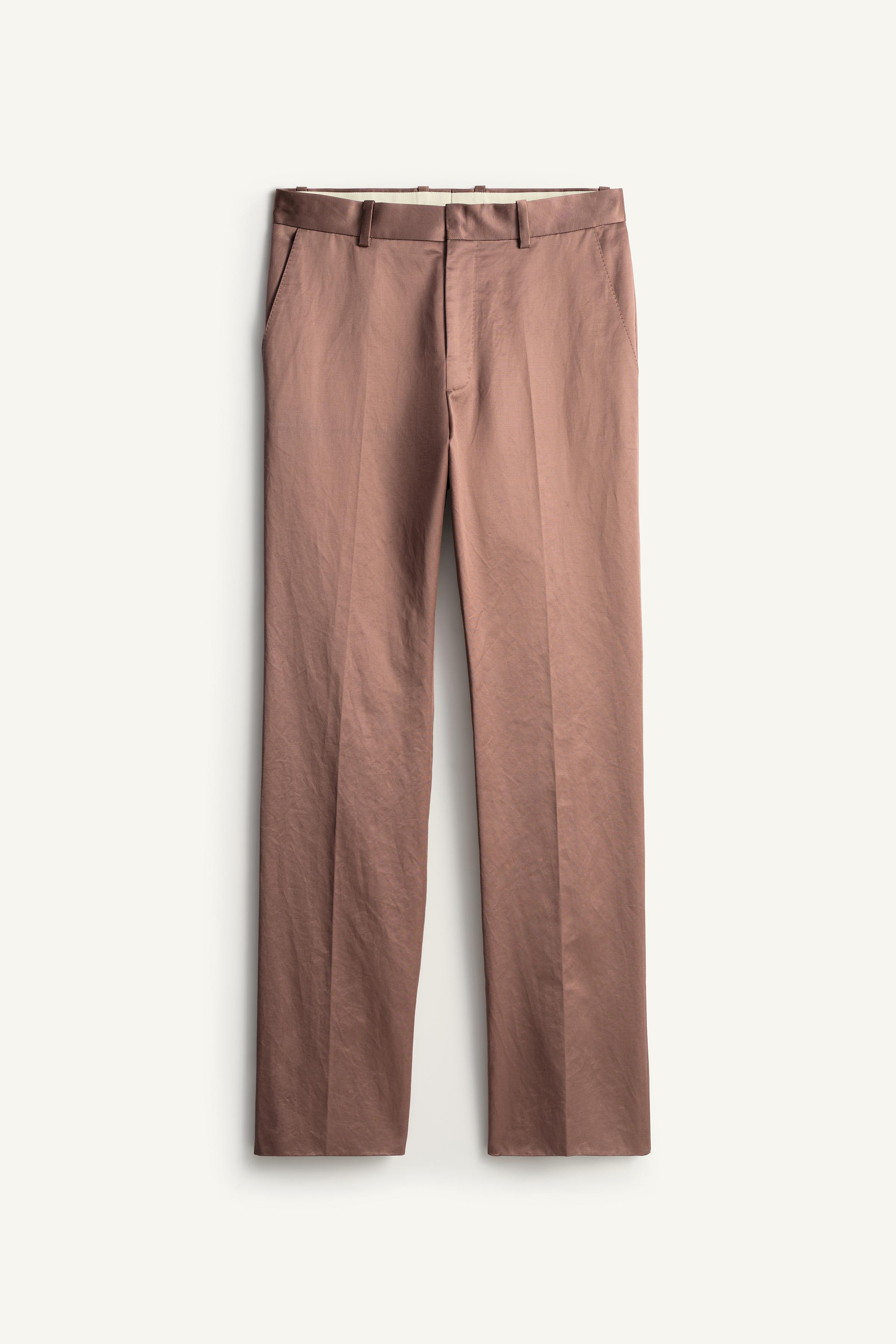 PANTALON SATINÉ STRAIGHT FIT