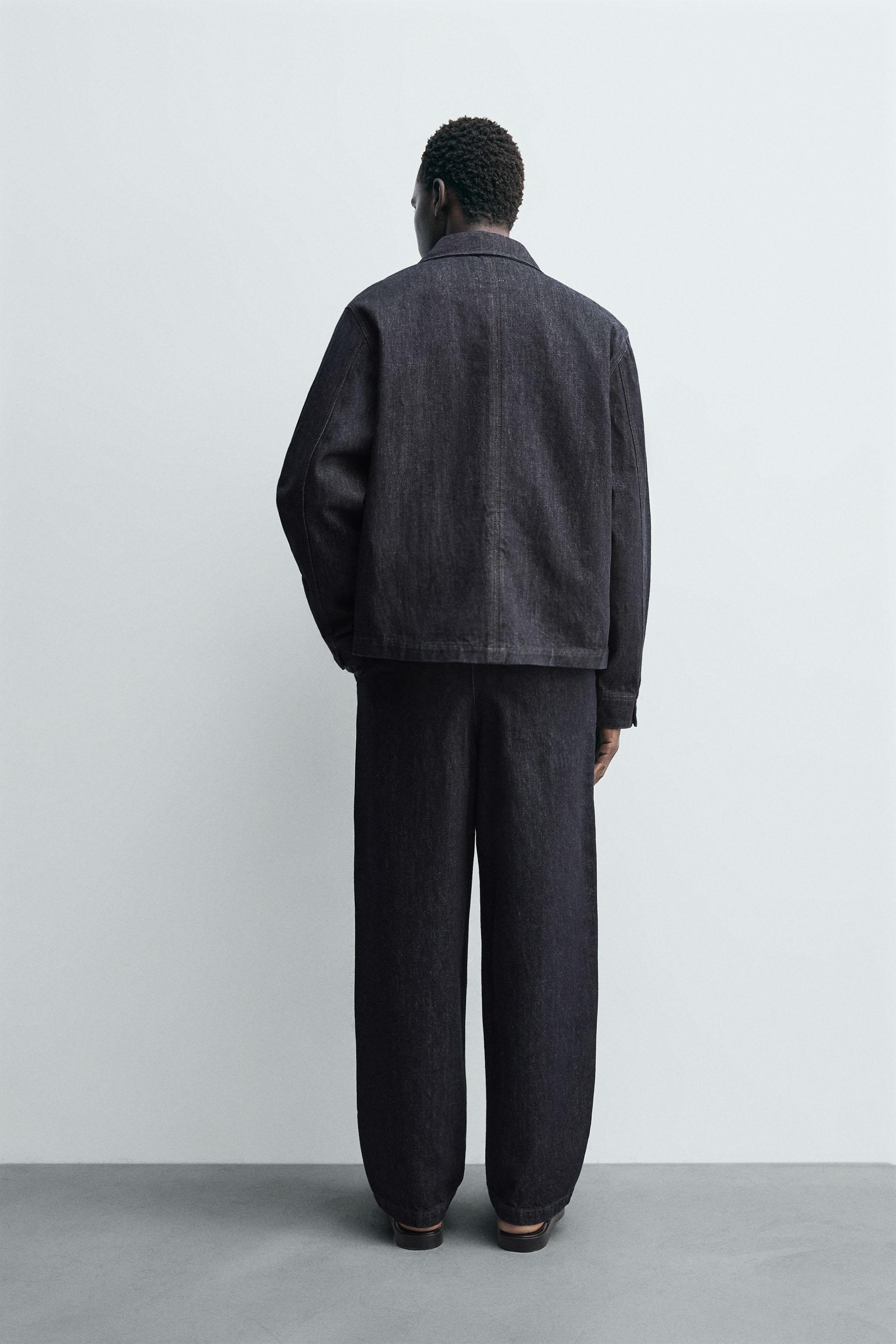 RELAXED FIT DENIM CHINO PANTS