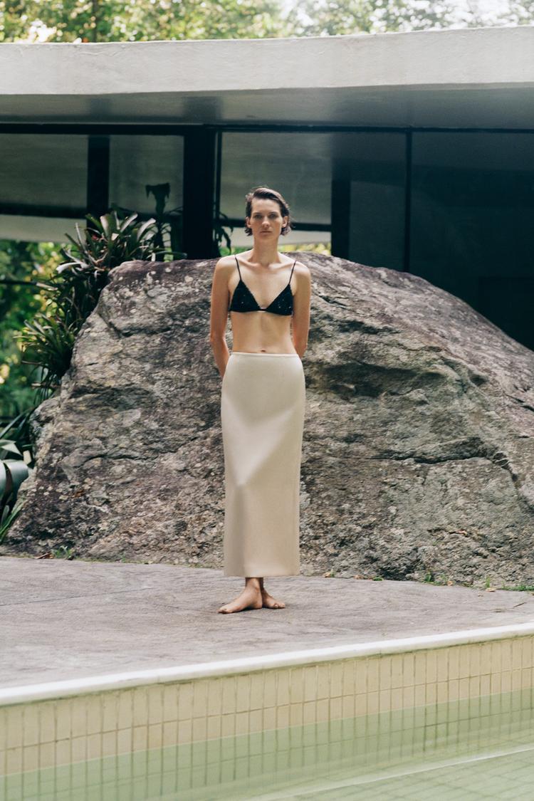 Midi Skirt Zara Gonne Longuette Zara Midi Gonna Jeans Zara Gonna