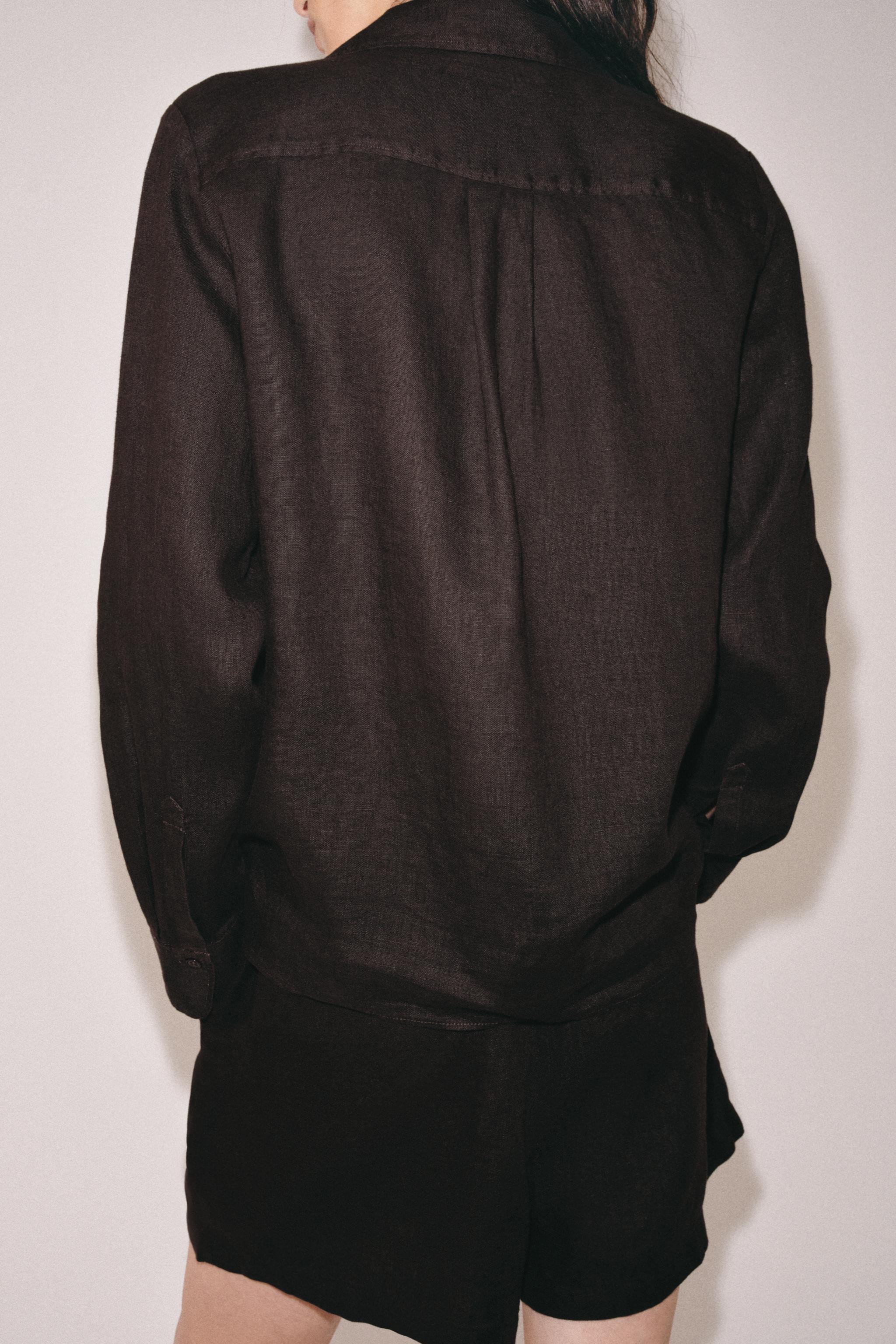 LINEN POCKET SHIRT ZW COLLECTION