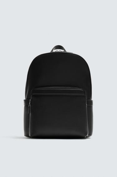 RANSEL TEKSTUR - Hitam dari Zara