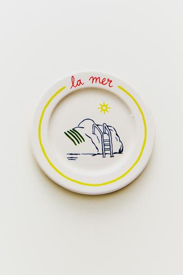 SUMMER SIDE PLATE | DIEGO NINE - أصفر الخاص بـ Zara