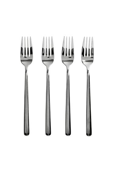 طقم شوك ستيل لامع (طقم 4 قطع) - متعدد الألوان الخاص بـ Zara